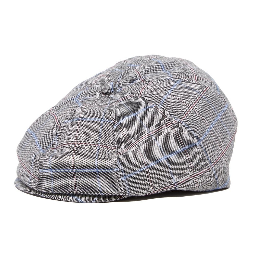 Baby Boy Ring Bearer Pageboy Scally Cap - Flat Ivy Newsboy Tweed Golf Cap Hat (XXS 46cm 6-12m, Grey Blue)