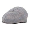 Baby Boy Ring Bearer Pageboy Scally Cap - Flat Ivy Newsboy Tweed Golf Cap Hat (XXS 46cm 6-12m, Grey Blue) view 1
