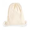 Westford Mill Premium Cotton Gymsac (One Size) (Natural) view 1