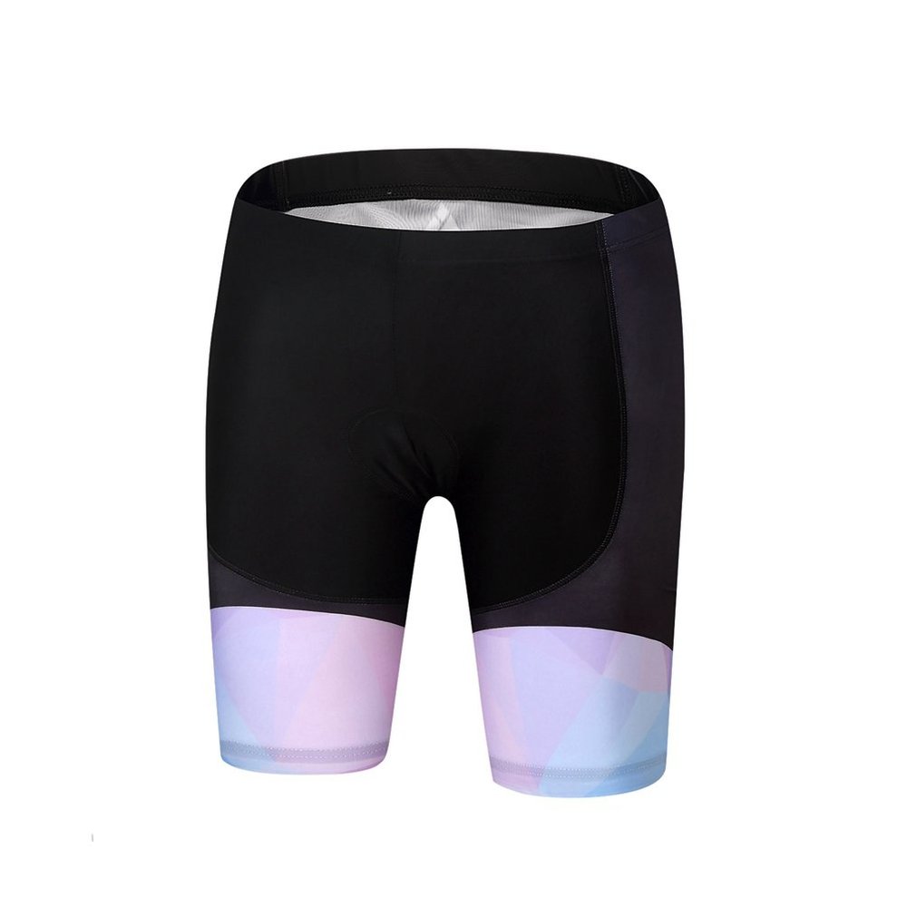 Uriah Women's Cycling Shorts 3D Coolmax Gel Padded Black Blue Size XXL(CN)
