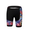 Uriah Women's Cycling Shorts 3D Coolmax Gel Padded Retro Paint Size M(CN) view 1
