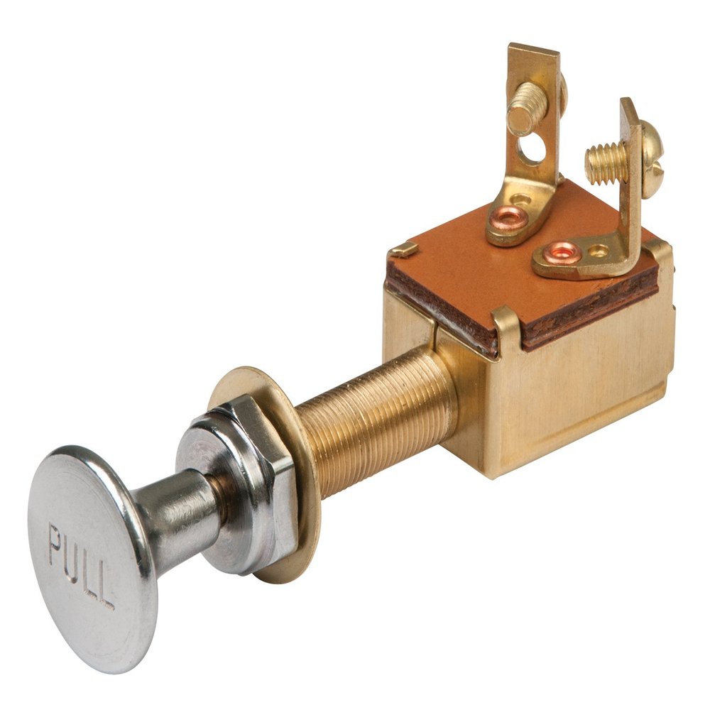 BEP 2 Position Spst Push-Pull Switch - Off/(On)