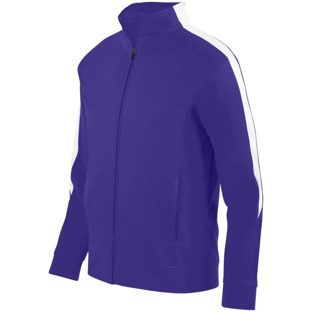 Augusta Sports Youth Medalist Jacket 2.0, Purple/White, Small