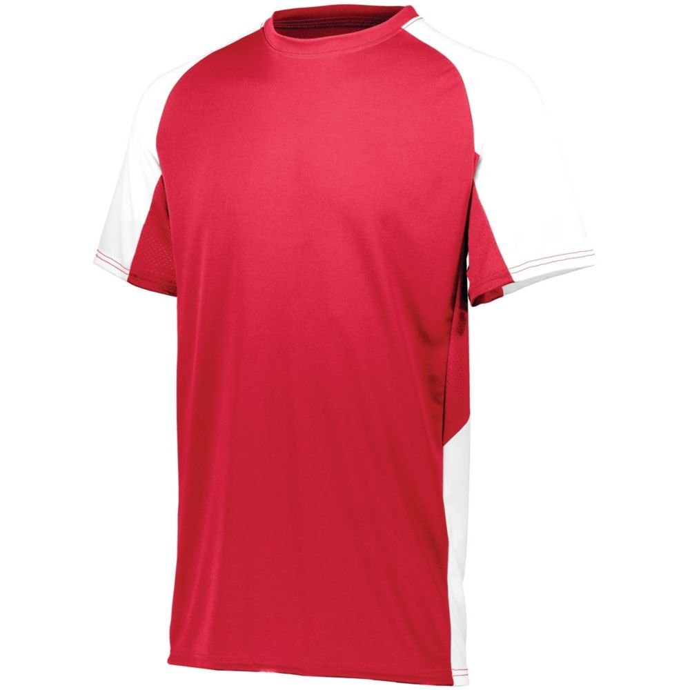 Augusta Sports Cutter Jersey, Red/White, Small