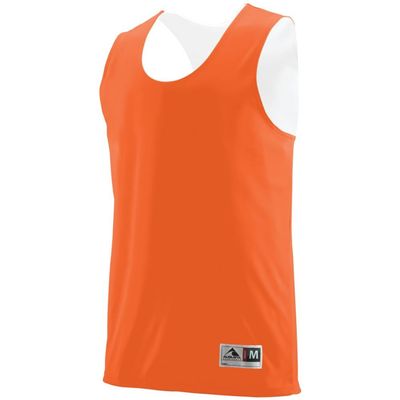 Augusta Sports Reversible Wicking Tank, Ora/WHI, Small