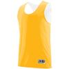 Augusta Sports Reversible Wicking Tank, GLD/WHI, X Large view 1