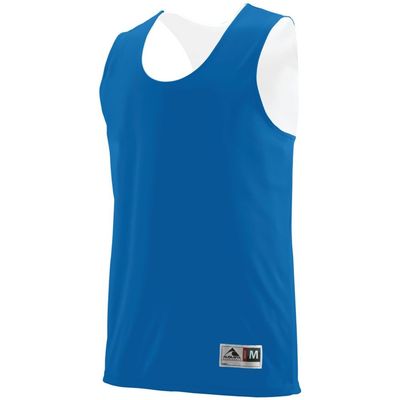 Augusta Sports Reversible Wicking Tank, Roy/WHI, XXX Large