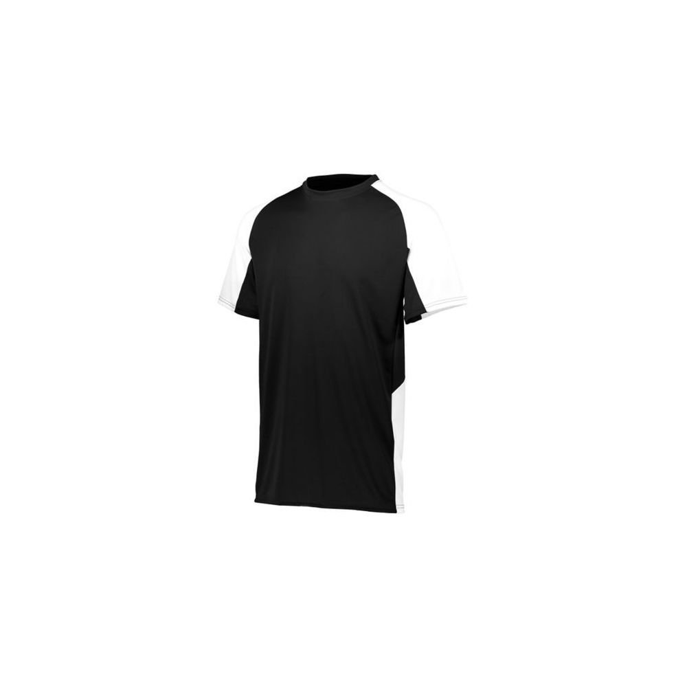Augusta Sports Youth Cutter Jersey, Black/White, Large