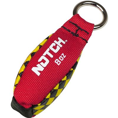 Notch Throw Weight 8oz for Line Setting, Extra-Stitched 1000 Denier Nylon Cordura, Hi-Viz Color Pattern, Welded Ring (NTW-8)