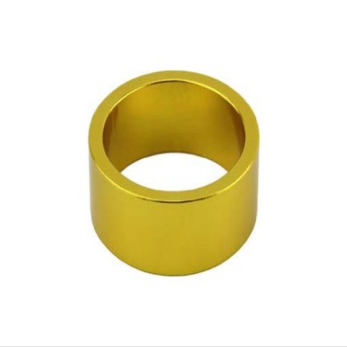 Alta 1 1/8" Bike Headset Spacer, 15mm, Multiple Colors (Yellow)