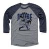500 LEVEL Aaron Judge 3/4 Sleeve T-Shirt (Baseball Tee, XXX-Large, Navy/Heather Gray) - Aaron Judge Power B view 1