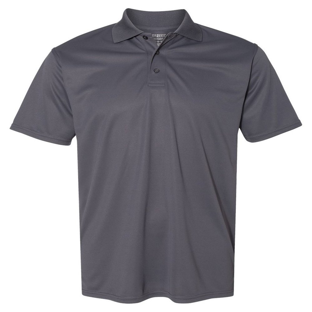 Jerzees Dri-Power Polyester Mesh Sport Shirt M Stealth