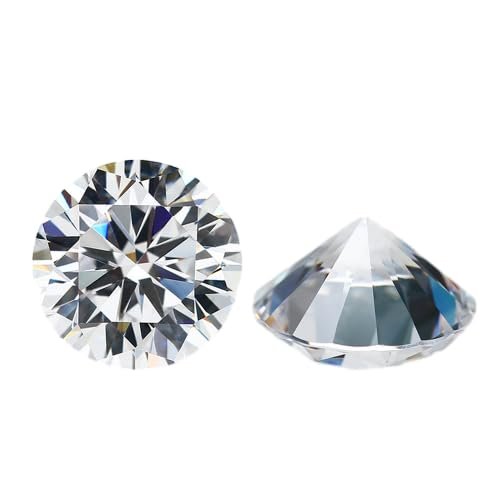 50pcs 9.0mm AAAAA Round Machine Cut Large Cubic Zirconia Stone CZ synthetic gemstone