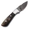 WolfKlinge | Handmade Damascus Steel Fixed Blade Knife | Full Tang Bone Handle | Premium Cow Hide Leather Sheath | Ultimate EDC Knife Ideal for Fishing, Hunting, Camping, Bushcraft, Skinning & Survival | Bone Hunter view 4