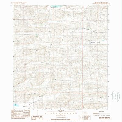 YellowMaps Argo Hill NE topo map, 1:24000 Scale, 7.5 X 7.5 Minute, Historical, 1989, Updated 1989, 26.8 x 22 in - Tyvek