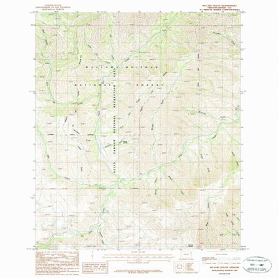 YellowMaps Mc Lain Gulch OR topo map, 1:24000 Scale, 7.5 X 7.5 Minute, Historical, 1987, Updated 1987, 26.8 x 21.9 in - Tyvek