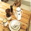Captain Stag UH-524 Enameled Coffee Pot, 0.4 fl oz (1.1 L), White view 2