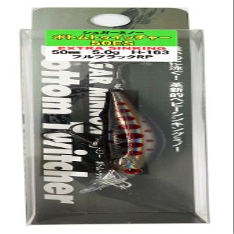 Bassday Minnow Sugar Minnow Bottom Twitcher 50ES 50mm 5g Full Black RP H-163 Lure