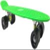 Mini Sidewalk Cruiser Skateboard 22" Complete, Green Deck, Wheel Color Varies view 3