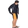 Tuga Men's Snorkel Jammer Short, UPF 50+, Made in USA, Black/Orange, XL view 4