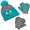 Simple Joys by Carter's Baby Boy's Hat and Mitten Set Hat, green monster, 12-24 Months view 1