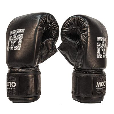 MOOTO MMA Glove_TG3 Mixed Martial Arts Free Size Black Red (Black)