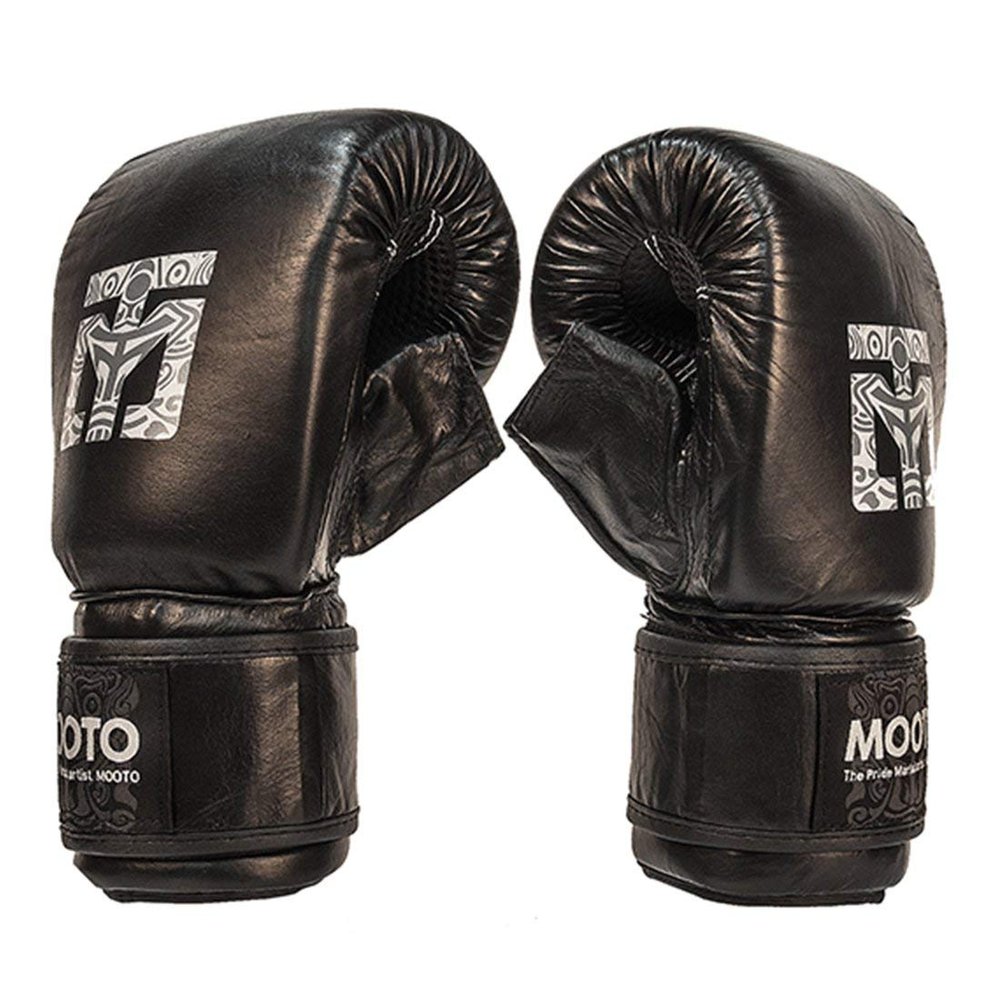 MOOTO MMA Glove_TG3 Mixed Martial Arts Free Size Black Red (Black)
