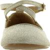 AD Baby Lj-Adorababy Girls Ba0040/41 Dress Flats with Ankle Strap Closure,Champagne,9 view 3