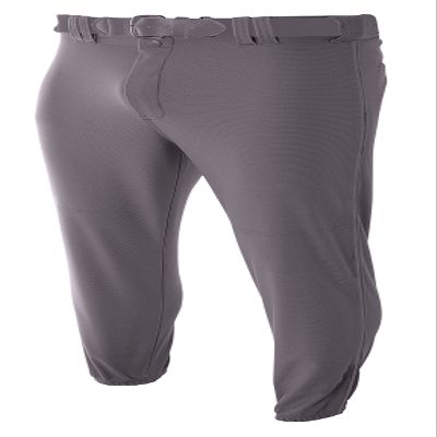 A4 Mens Pro-Style Elastic Bottom Baseball Pant, Large, Graphite