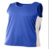 A4 Mens Pacer Singlet, 2XL, Royal/White view 1