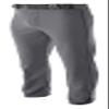 A4 Mens Pro-Style Open Bottom Baseball Pant, Large, Graphite view 1