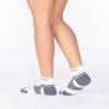 2XU Vectr 1/4 Crew Sock, White/Grey, X-Large view 4