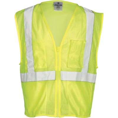 Kishigo Self Extinguishing Mesh Vest XL Lime