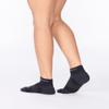 2XU Vectr 1/4 Crew Sock, Black/Titanium, Small view 2