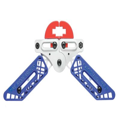 Pine Ridge Archery unisex adult Kwik Stand Bow Support, White/Blue/Red, Universal US