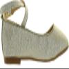 AD Baby Lj-Adorababy Girls Ba0040/41 Dress Flats with Ankle Strap Closure,Champagne,2 view 2