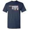 UGP Campus Apparel Oklahoma City Basketball State Outline - Hometown Sports Fan Oklahoma T Shirt - Medium - Navy view 1