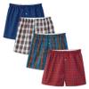 Fruit of the Loom 4-Pack Premium Tartan Boxer Shorts view 1