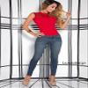 Made In Colombia Women's Body Shaper Blouse Blusa Fajas Colombianas Ab Control Ref Luxemburgo (M-Black) view 1