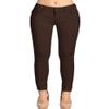 2LUV Women's Stretchy 5 Pocket Skinny Color Uniform 850b Pants Coffee 9 view 1