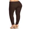 2LUV Women's Stretchy 5 Pocket Skinny Color Uniform Pants Coffee 1 view 4