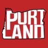 UGP Campus Apparel - Portland Basketball State Outline - Hometown Sports Fan Oregon T Shirt - 2X-Large - Red view 2