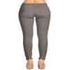2LUV Women's Stretchy 5 Pocket Skinny Color Uniform Pants Grey 5 view 3