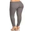 2LUV Women's Stretchy 5 Pocket Skinny Color Uniform Pants Grey 5 view 4