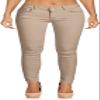 2LUV Women's Stretchy 5 Pocket Skinny Color Uniform Pants Back to School Junior Clothing Apparel Khaki 11 view 1