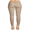 2LUV Women's Stretchy 5 Pocket Skinny Color Uniform Pants Back to School Junior Clothing Apparel Khaki 11 view 3