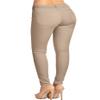 2LUV Women's Stretchy 5 Pocket Skinny Color Uniform Pants Back to School Junior Clothing Apparel Khaki 11 view 4