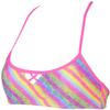 arena Rulebreaker BE Bandeau Bikini Top Athletic Sport Swim Top for Women, Paparazzi, Large view 2