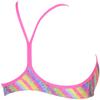 arena Rulebreaker BE Bandeau Bikini Top Athletic Sport Swim Top for Women, Paparazzi, Large view 3