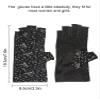 Maxdot 1 Pair Women Sunblock Fingerless Gloves UV Protection Driving Gloves Summer Mitten Non Slip for Outdoor Cycling Manicures (Black) view 2